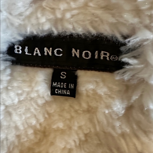 Blanc Noir Cream Leather Jacket with Embroidered Details - Picture 8 of 8